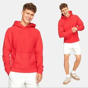 OUTDOOR VOICES Mens Nimbus Hoodie Faded Red Pink Athleisure Gym Streetwear M